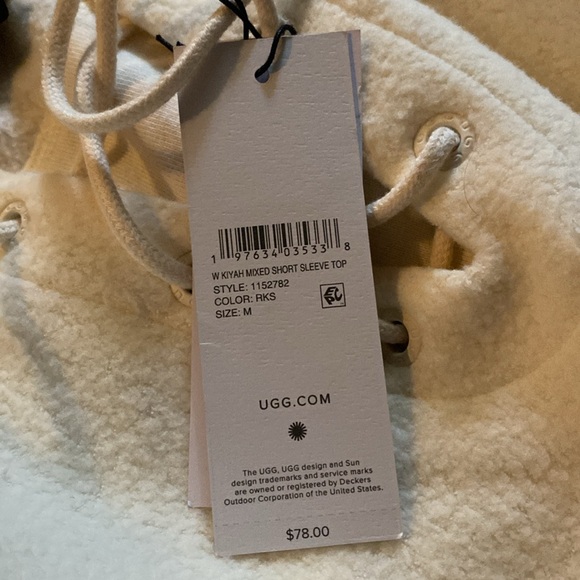 UGG KIYAH MIXED SHORT SLEEVE TOP - Picture 7 of 7